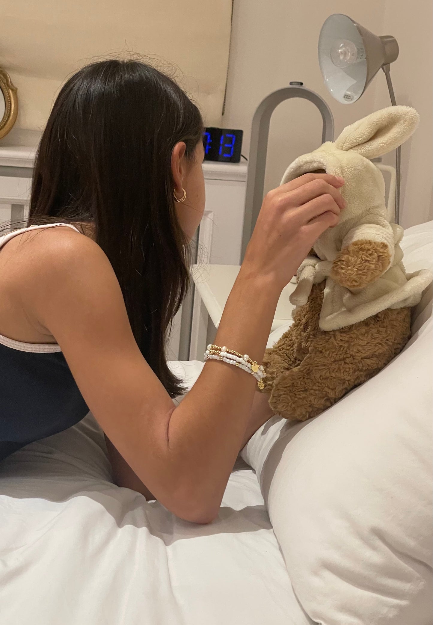 greta clean girl basic stacker